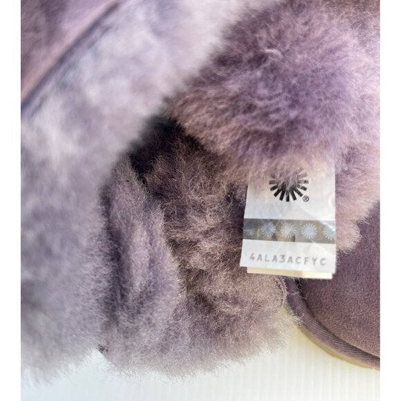 UGG Bailey Bow II Women’s Boots Size 6 Purple Suede Shearling Winter 1016225 - Picture 5 of 14